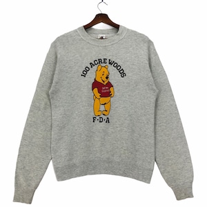 Vintage 90s Winnie The Pooh Sweatshirt Winnie The Pooh The Fictional Teddy Bear Pullover Size Medium.