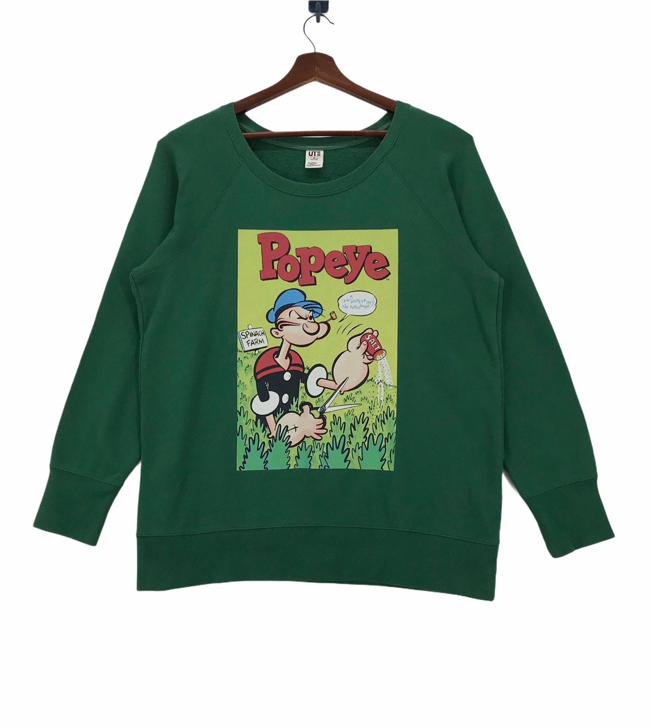 Vintage Popeye Sweatshirt: Uniqlo Cartoon Pullover (large) - Etsy