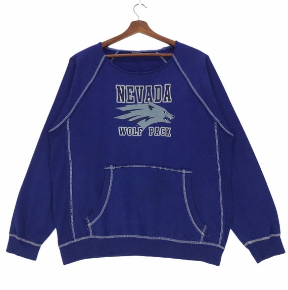 Vintage Nevada Wolf Pack Football Sweatshirt Univ… - image 1