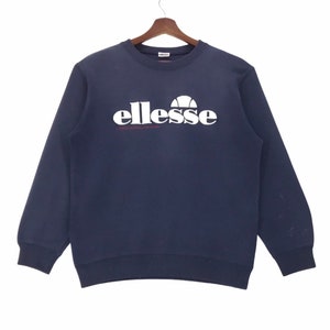 Vintage Ellesse Sportwear Sweatshirt Crewneck Embroidery Spellout Ellesse Pullover Size Medium.