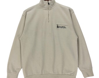 Vintage 90s Gianni Valentino Sweatshirt Half Zip Italy