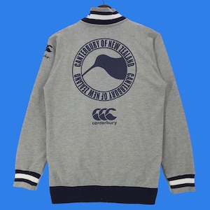 Vintage Suntory Coffee X Canterbury Up Zip Sweater Big Logo Back Canterbury Of New Zealand Pullover Jumper Medium Size Vintage Sweatshirt.