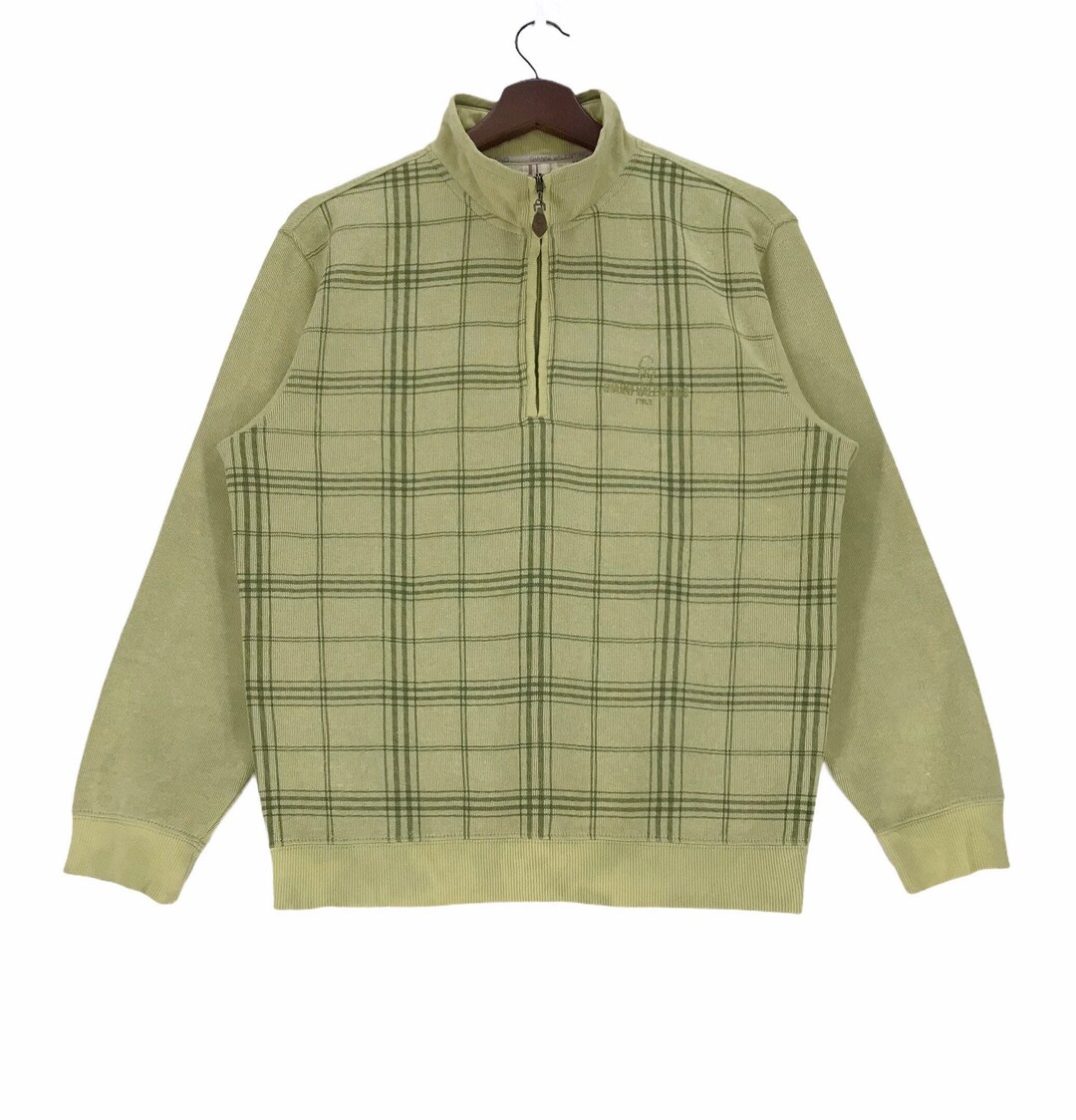 Vintage 90s Gianni Valentino Half Zip Sweatshirt Small Logo