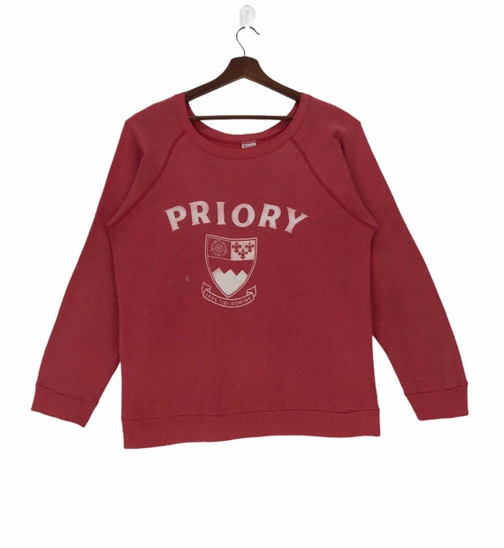 Vintage 80s Saint Louis Priory School Sweatshirt Champion Pullover