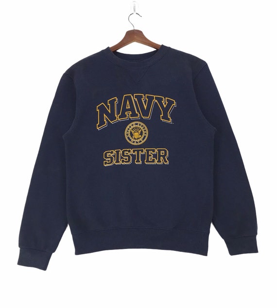 Vintage United States Navy USN Sweatshirt Spellout Navy Sister Pullover Size Small. Etsy
