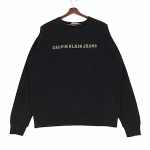 Vintage Calvin Klein Jeans Sweatshirt Calvin Klein Jeans American Fashion House Large Size Vintage Sweatshirt.