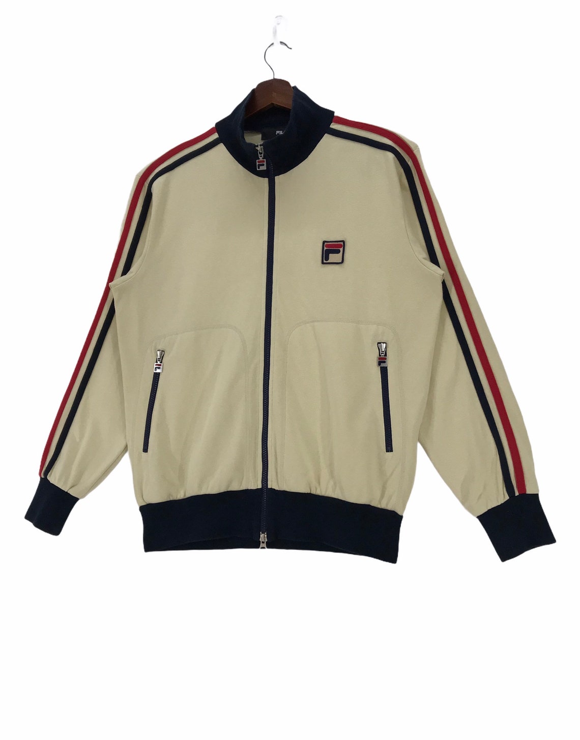 Vintage Fila Jacket Sweater up Zip Fila Small Logo Sportwear Pullover