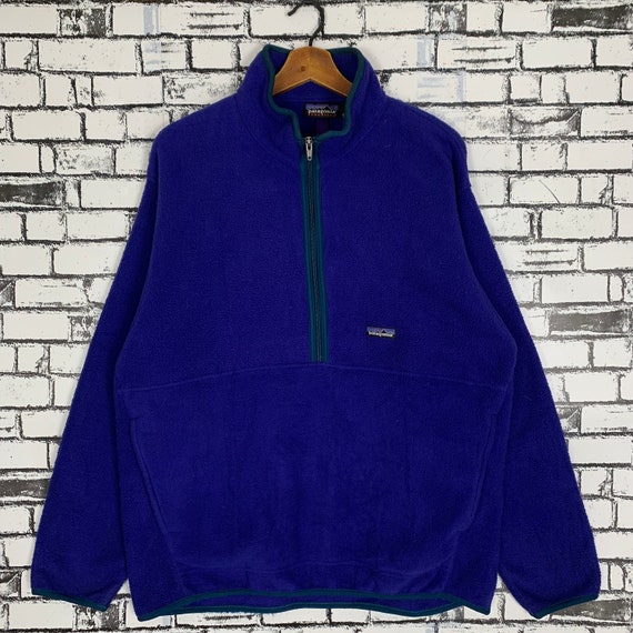その他 PATAGONIA 80s HALF ZIP FLEECE Vintage Patagonia Fleece Jacket Half Zip Fleece Size Large - Etsy
