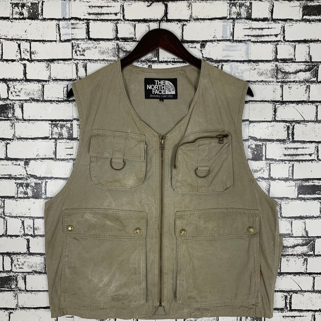 Vintage the North Face Utility Vest - Outdoor Size Large - Etsy