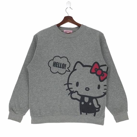 Vintage Hello Kitty Sweatshirt: Japanese Cartoon Pullover (medium