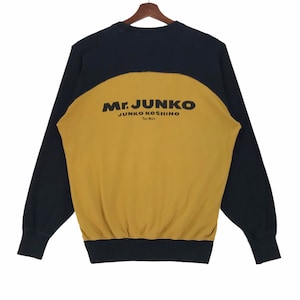 Vintage Mr.Junko For Men Japanese Brand Sweatshirt Crewneck Spellout Mr.Junko Koshino Designer Pullover Large Size Vintage Sweatshirt.