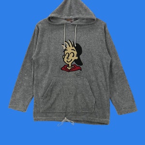 Vintage Favorite Peter Character Hoodie Sweatshirt Big Logo Embroidery Pullover Jumper Medium Size Vintage Sweatshirt.