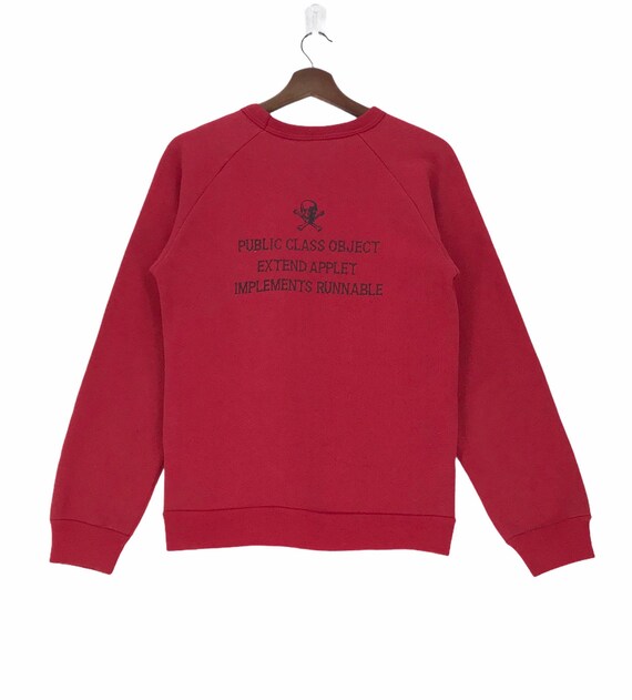Vintage 80s Graphic Sweatshirt: Public Class Obje… - image 1