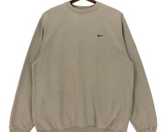 beige vintage nike jumper