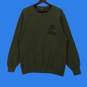 Vintage USMC Small Logo Sweatshirt United States Marine Corps (UMSC) Pullover Small Size Vintage Sweatshirt.