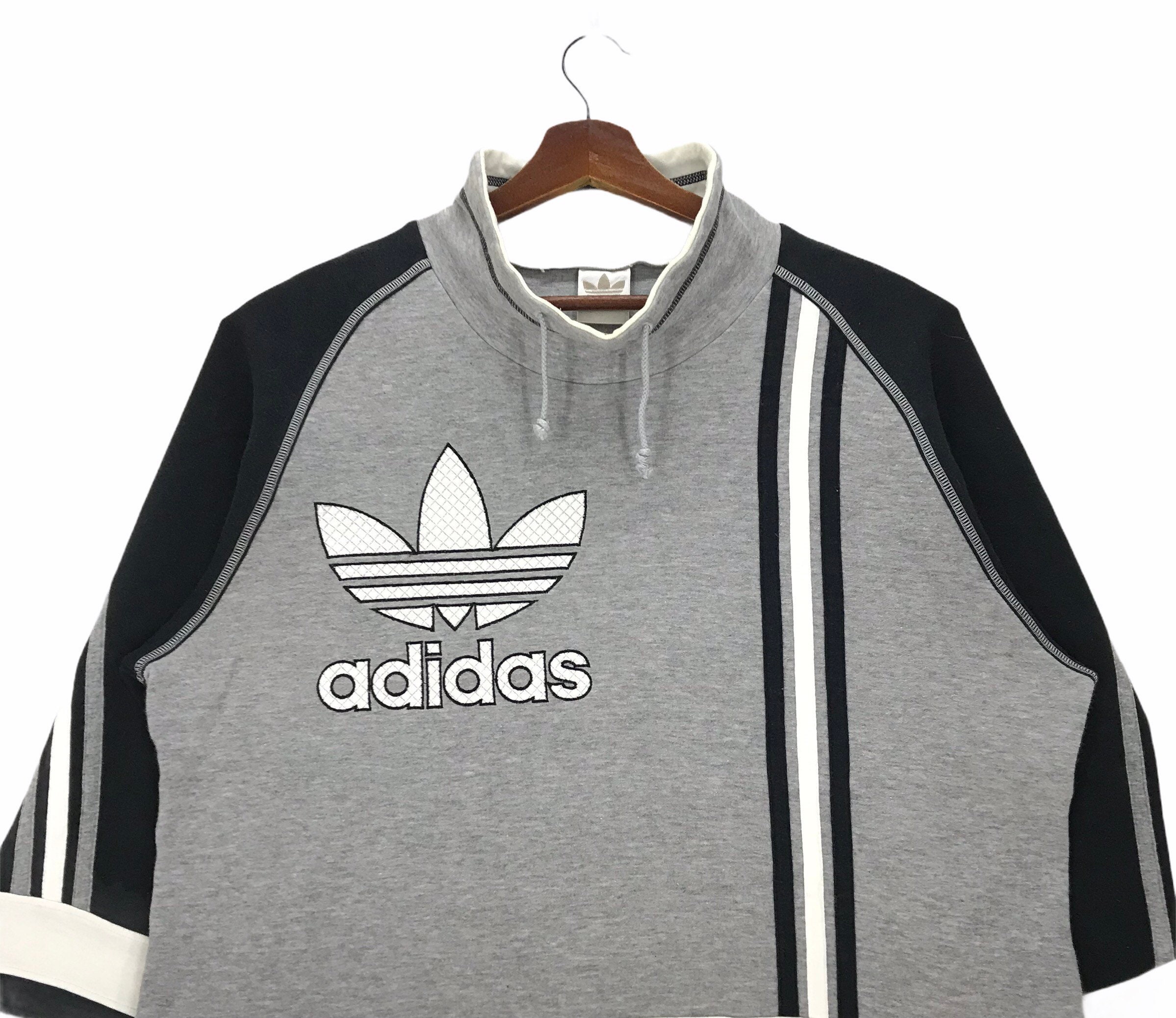 Vintage 90s Adidas Big Logo Embroidery Spellout Adidas Streetwear 