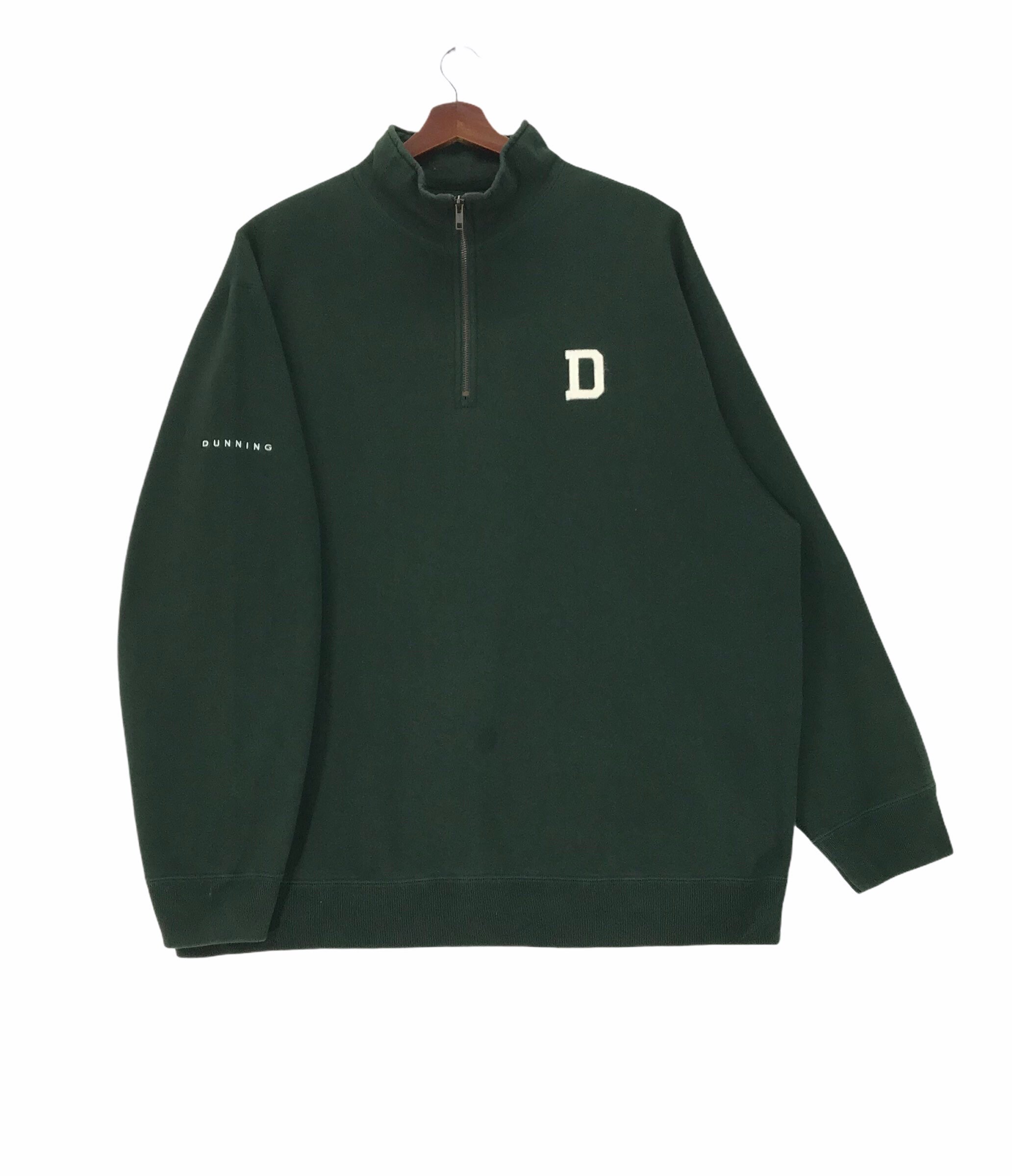 Vintage Dunning Golf Half Zip Sweatshirt Pullover Jumper 2xlarge