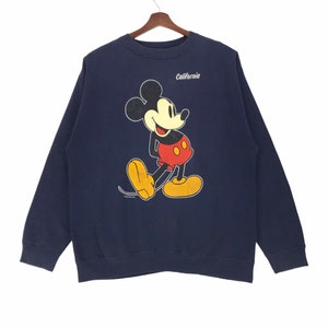 Vintage 90er Jahre Micky Maus Zeichentrickfigur Sweatshirt Micky Maus Walt Disney Large Size Vintage Sweatshirt.