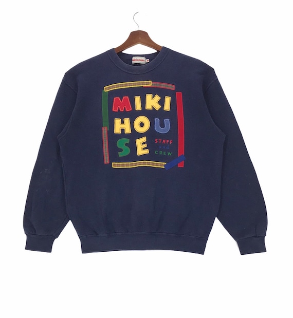 Vintage Miki House Sweatshirt Crewneck Spellout Multicolour - Etsy