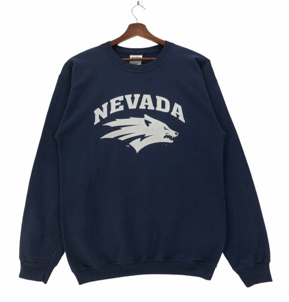 Vintage Nevada Wolf Pack Football Sweatshirt University of Nevada Football NCAA Pullover Size Medium. Etsy