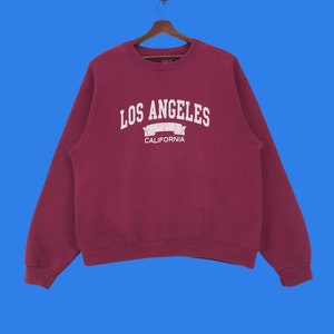 Vintage Los Angeles California Sweatshirt Pullover Jumper Large Size Vintage Sweatshirt