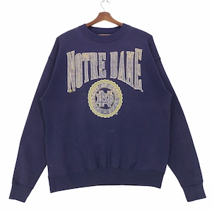 Vintage 90s University of Notre Dame in South Bend Sweatshirt Notre Dame Fighting Irish Football Pullover Size XLarge.