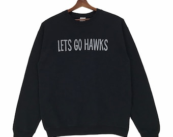 Vintage Chicago Hawks Schwarzes Sweatshirt - NHL Hockey