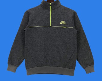 Vintage 90s Nike Quarter Zip Sweatshirt / Fall Sweater / Nike Mini
