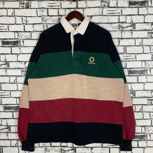 Vintage 90s Sportwear Barbarian Rugby Wear Polo Rugby Shirt