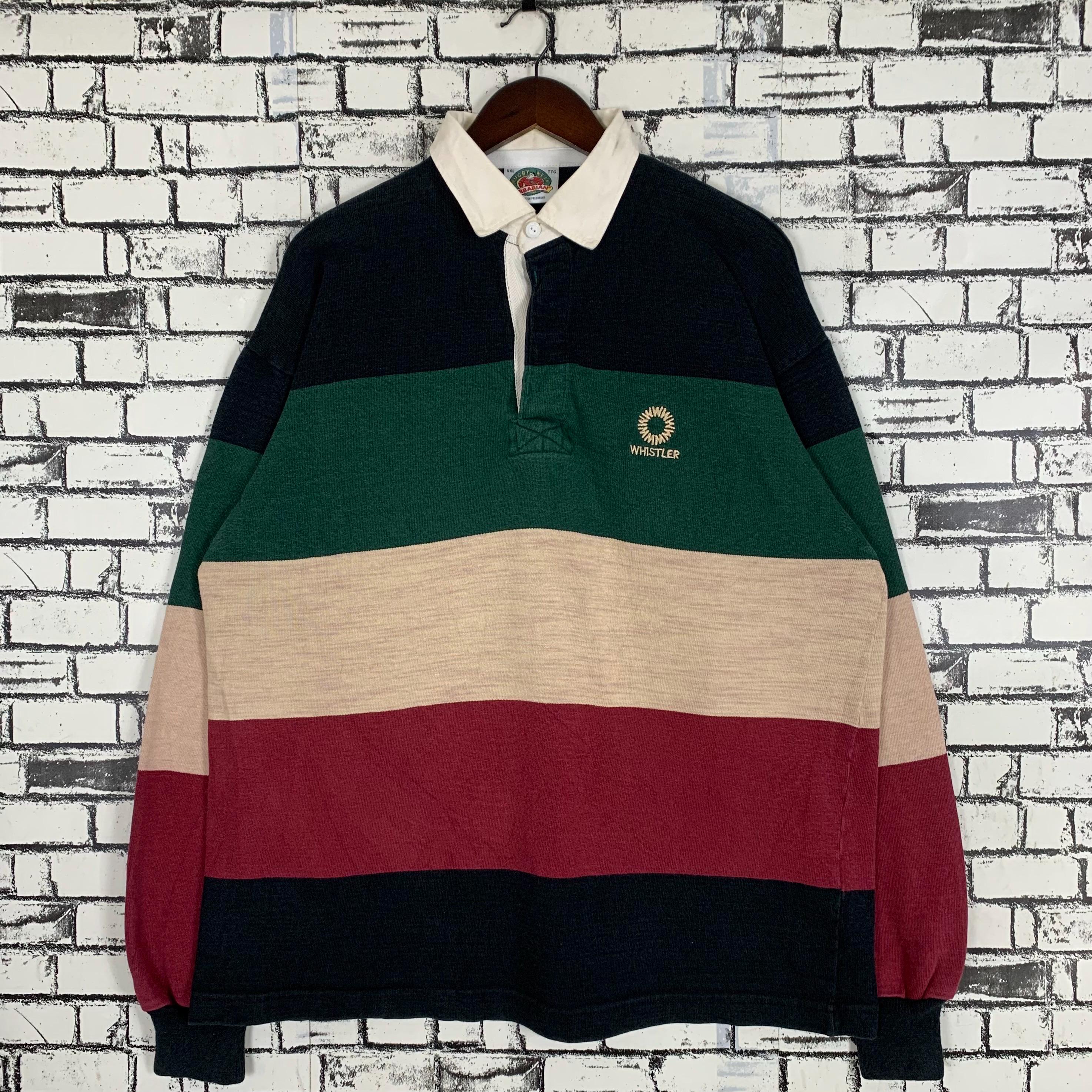 Vintage 90s Sportwear Barbarian Rugby Wear Polo Rugby Shirt - Etsy