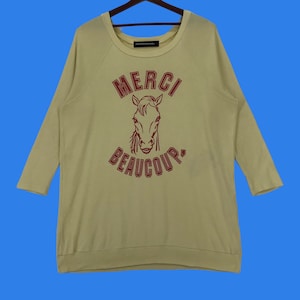 Japanese Brand Mercibeaucoup By Issey Miyake Sweatshirt Women Mercibeaucoup By issey Miyake Japanese Designer Large Size Vintage Sweatshirt.