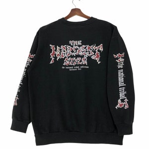 Vintage The Hardcore Tribal Fire Sweatshirt Wall Of Fame Hardcore Fire Pullover Size Large
