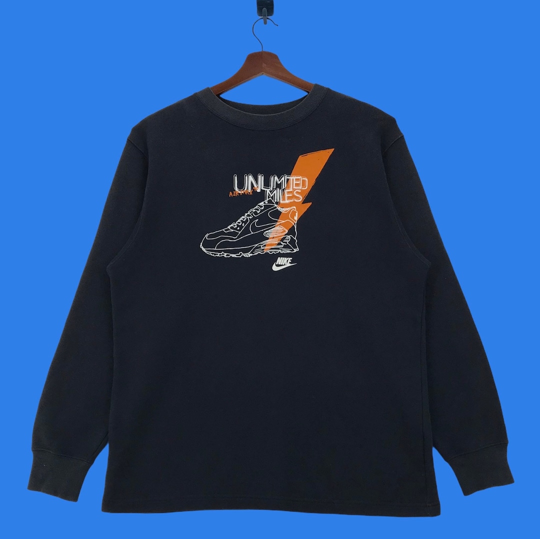 SELTEN!! Vintage Nike Air Max 90 Sweatshirt Spellout Nike Air Max