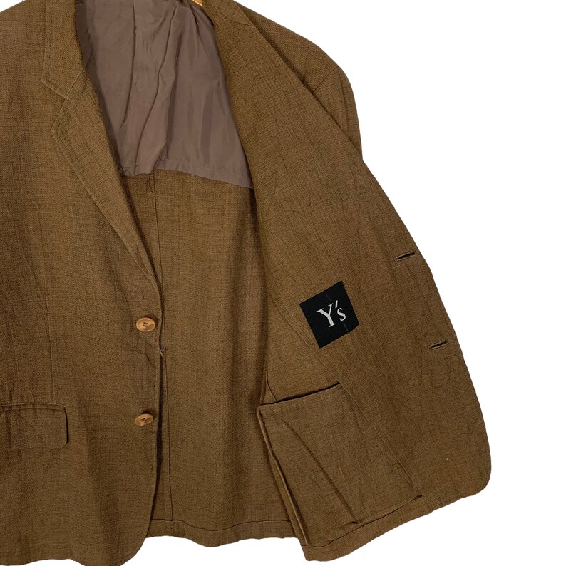 Y's Yohji Yamamoto Blazer: Linne bomullsjacka bild 5