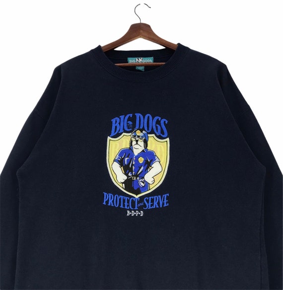 Vintage Big Dog Police Department Sweatshirt Gem