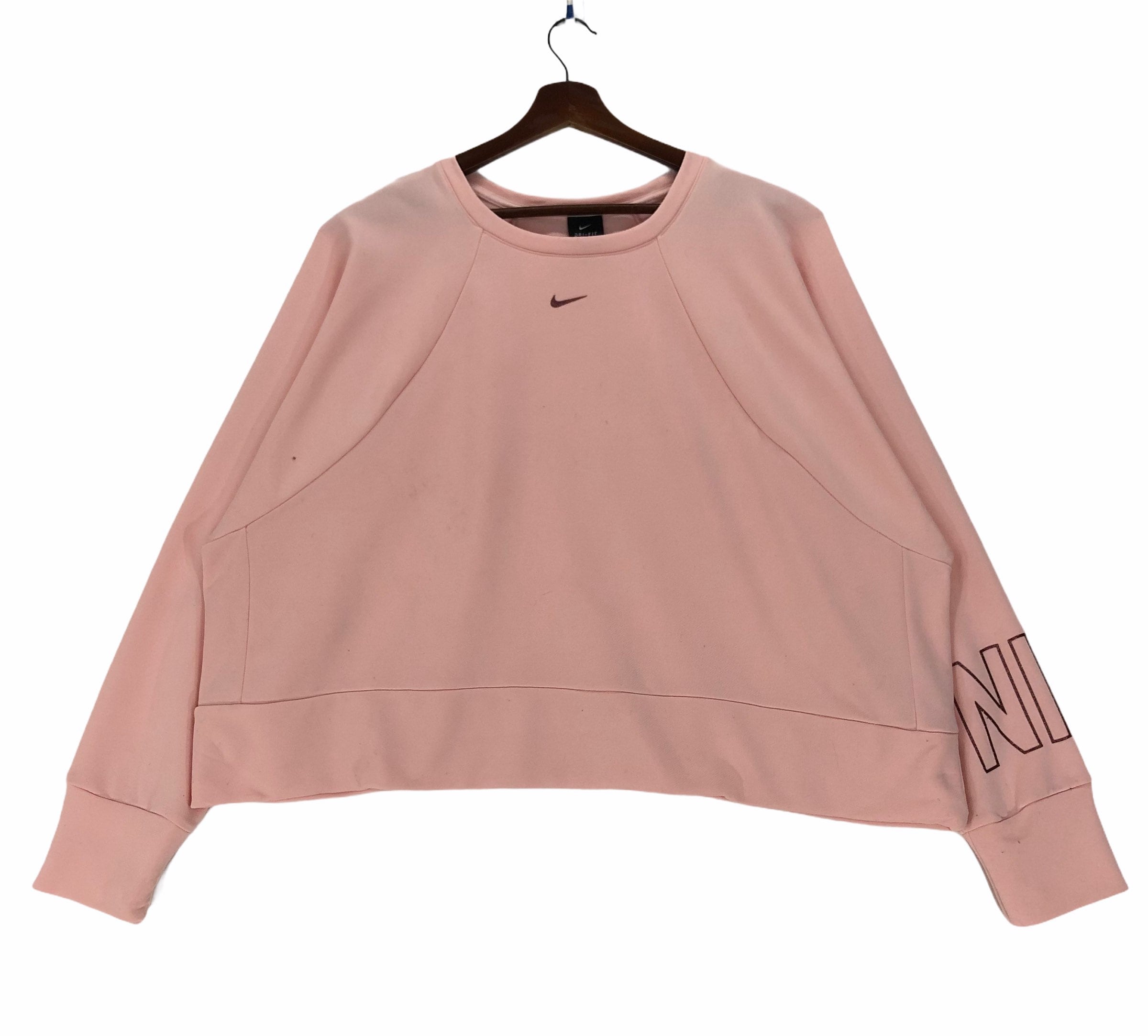 Nike womens crop sweatshirt hotsell