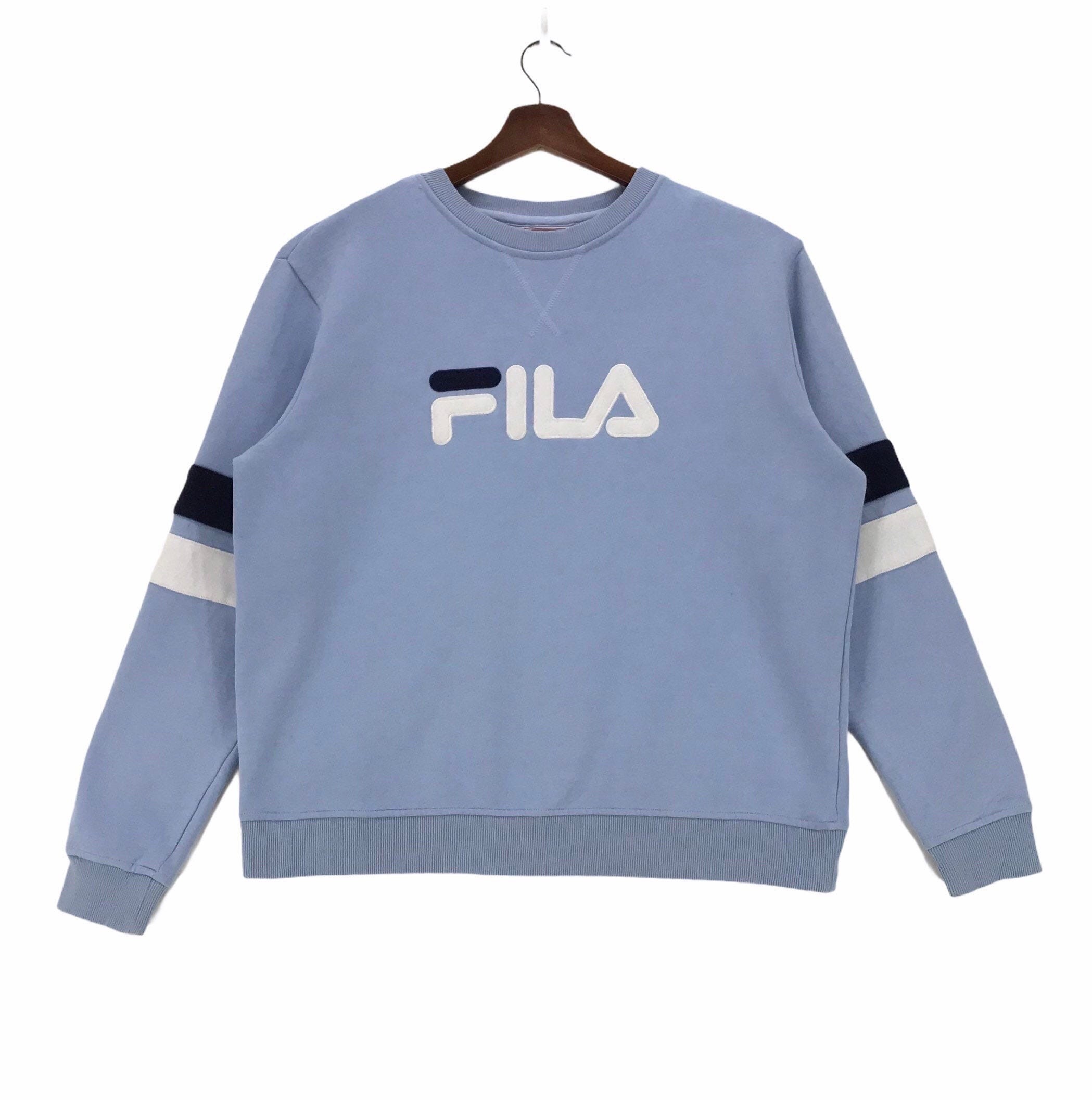 ShineOnCrazyVintage Vintage Fila Sweatshirt Crewneck Spellout Big Logo Fila Streetwear Fashion Pullover Medium Size Vintage Sweatshirt
