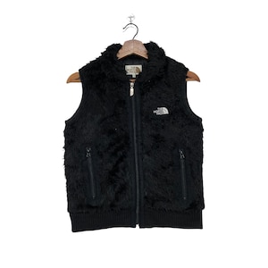 Vintage The North Face Fleece Vest Embroidery Spellout The North Face Outdoor Brand Size Small.