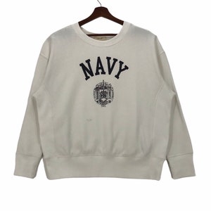 Vintage United States Navy Sweatshirt Big Logo Spellout NAVY Pullover Medium Size Vintage Sweatshirt.