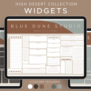 Boho Digital Planning Widgets: High Desert Collection (PNGs, GoodNotes)