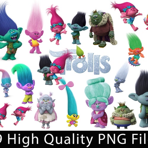 trolls clipart trolls characters png printable trolls etsy norway