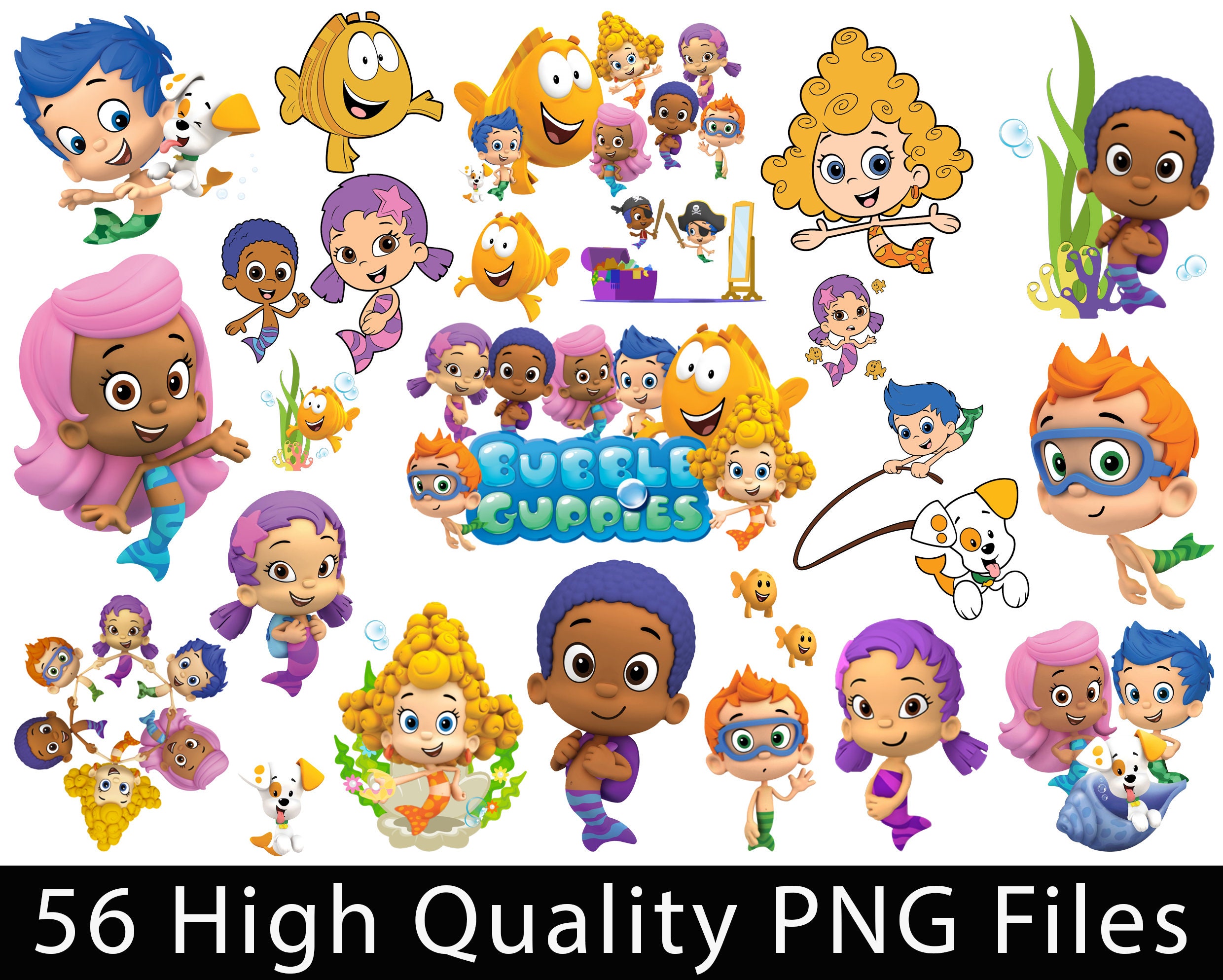 Bubble Guppies Nail Art Stickers - wide 4