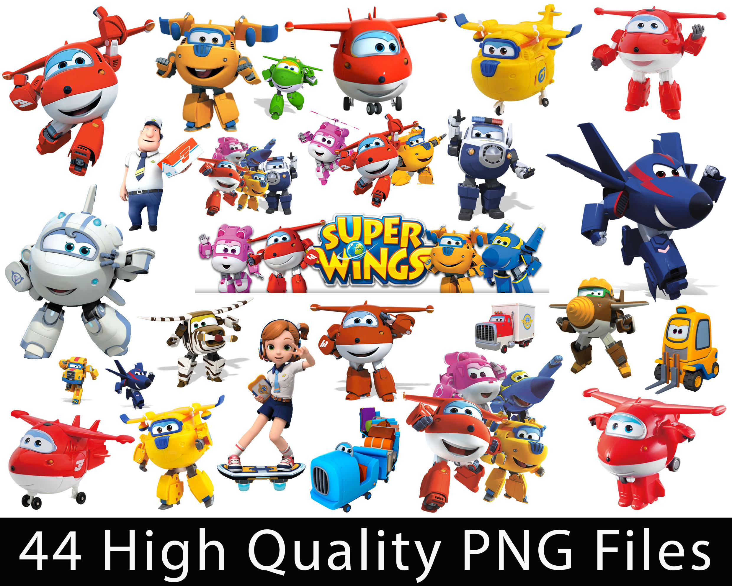 Super Wings Clipart Png Images Dpi Digital Clip Art Etsy | My XXX Hot Girl