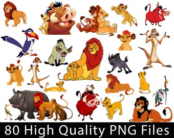 Lion King Clipart Lion King Png Characters Simba Timo Nala Etsy