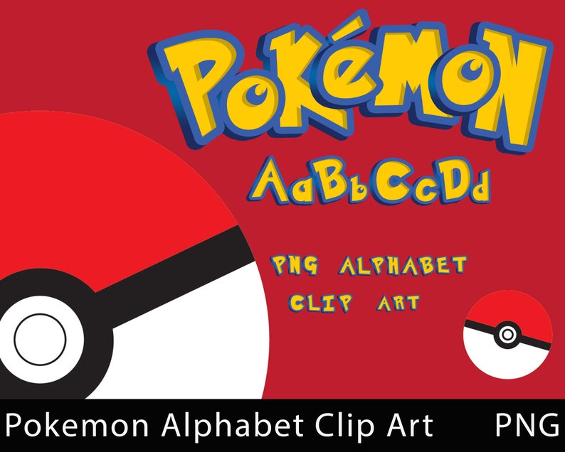 printable pokemon pokemon alphabet pokemon letters pokemon clipart pokemon font png digital pokemon pikachu cricut cut files instant