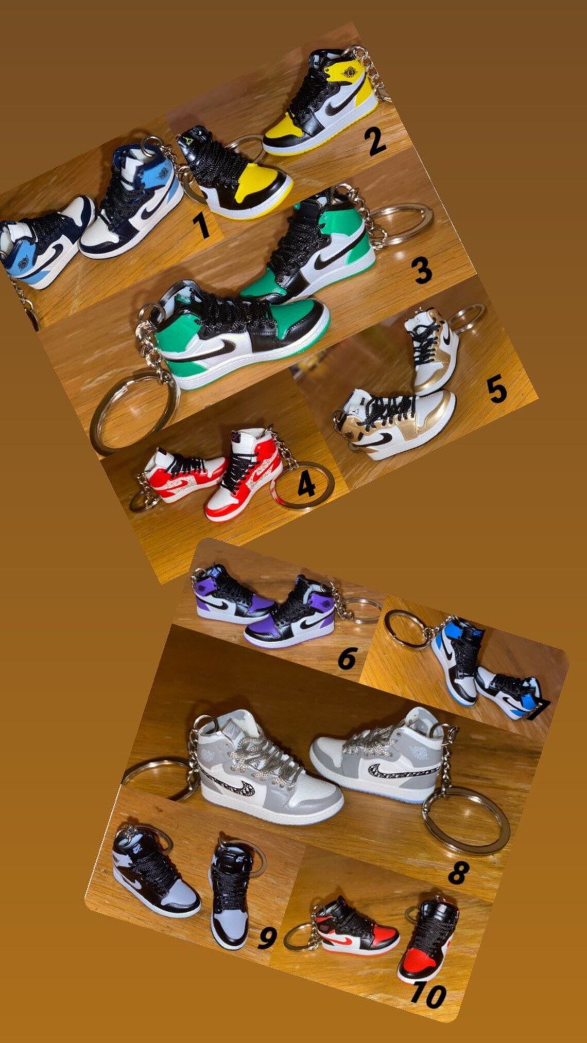 Jordan 1 Keychain Etsy