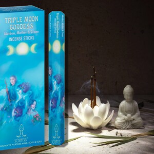Triple Moon Goddess Encens indien fabriqué à la main