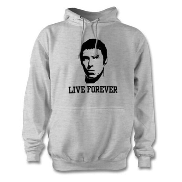 Live Forever Hoodie LG Fruit of the Loom Unisex