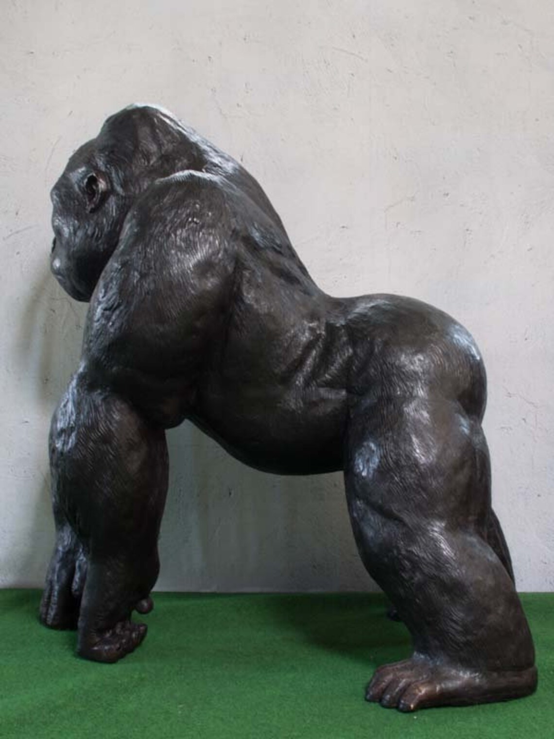 Bronze Statue Huge Gorilla Garden Statue 1.52 m high Etsy