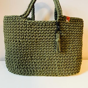 Basket bag - Shopper - Crocheted shoulder bag